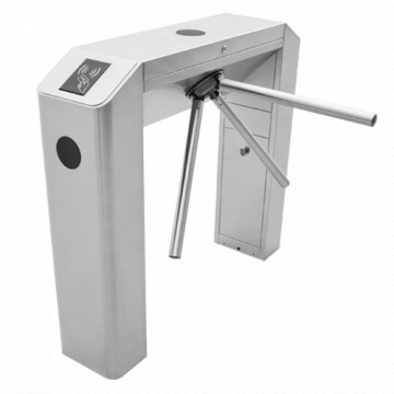 Torniquete de acceso bidireccional - 3 brazos giratorio | Apoyo doble - Cronograma, alarma e modos de apertura - Dimensiones do espaciado 550 mm [%Varilla%] mm | Fortaleza ajustable - Fabricado em acero inoxidable SUS304 - Compatible con sistemas de terceros