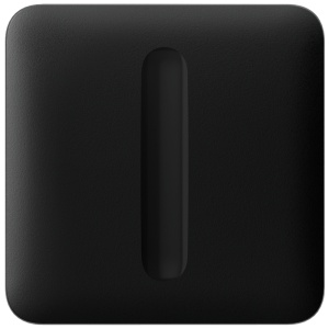 Touchpanel für dimmbaren Lichtschalter – Kompatibel mit AJ-LIGHTCORE-DIMMER – LED-Hintergrundbeleuchtung – Kontaktloses Touchpanel – schwarze Farbe – Ajax – LightSwitch SoloButton (Dimmer)