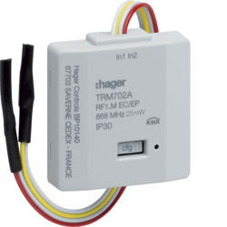 TRM702A - Micro Module 2 Entrées RF - Batteries Hager EAN: 3250615989024