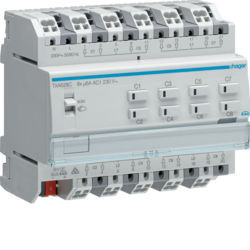 TXA628C - Actor víveres/perspectiva. 8 canales 230V Knx HAGER Ean:3250616048744