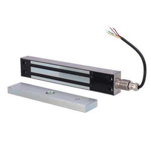 Ventosa electromagnética Dorcas - Para puerta sencilla - Fuerza de retención 280 kg - Modo de apertura Fail Safe (NC) - Montaje en superficie - LED y sensor de estado | IP68