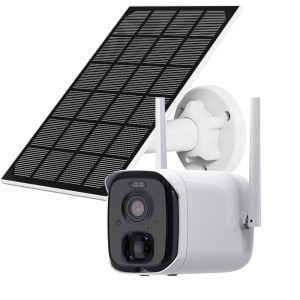 VicoHome Exterior 4Mpx Wifi alimentado por bateria - Sensor PIR / Deteção inteligente (nuvem) - Painel solar 5W / Bateria 9000 mAh - Lente 2.97 mm 110°/ IR7m/ LED branco - Áudio bidirecional / slot SD - VicoHome e aplicações Cloud / Alexa