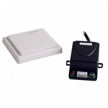 Wireless Relais mit Puls -Taste - für einen Anschluss - Betrieb NO/NC/mit - Frequenz 433,92 MHz - bis zu 50 Meter Getriebe - Einfache Installation