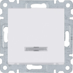 WL0410 - Lumina - Simple button w/signs, white Hager Ean: 8694407000903