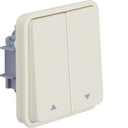 WNA301B - CUBYKO - Double button for blinds, white Hager Ean: 3250617175319