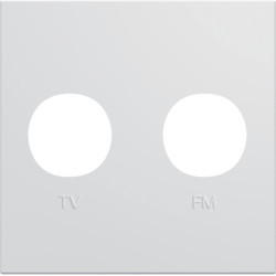 WXD253B - Galerie 2M Mirror TV + FM, White Hager Ean: 3250617199537