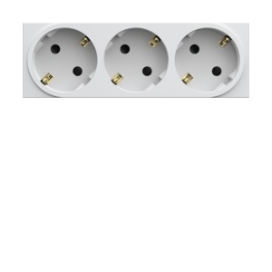 WXF473B - Galerie Tom. Multip. Schuko X3, White Hager Ean: 3250617130172