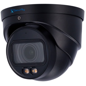 X-Security Câmara IP Turret - 6 Megapíxel (3288x1850) - Lente Motorizada 2.7~13.5 mm - WDR 120dB | Dual Light alcance 40 m - WizSense, com classificação de pessoas e veículos - MicroSD | IP67 | PoE | SMD Plus