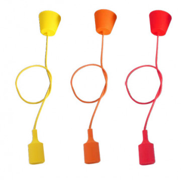 000702186 - 8433373021860 SILICONE PENDING E27 1M YELLOW