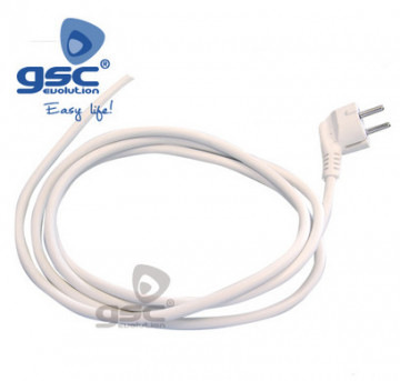 001101091 - 8433373010918Conexão de cabo PVC + suco (3x1,0mm) 1,5M Branco