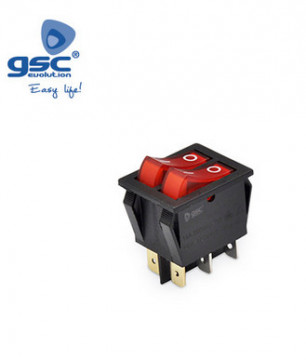 001105507 - 8433373055070bolsa 5u interrupteur DPDT avec Light16 (4) A -16A