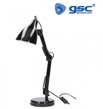 001801665 - 8433373016651Candeeiro de mesa Fokus E27 negro