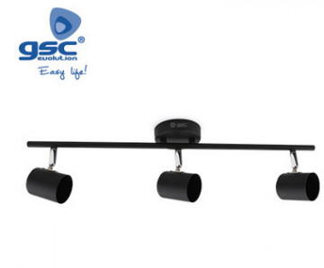 001905360 - 8433373053601SPot of Triple Linear GU10 Black