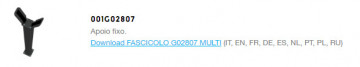 001g02807 - 8050456049209 - Fixed support for rods