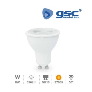 002002300 - Lâmpada dicroica 8W GU10 3000K