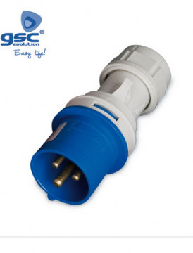 002300332 - 8436021943323 CETAC 3P (2p+T) 16A IP44 BLUE