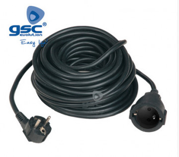007003719 - 8433373037199Ralonge elétrico preto Sucko (3x1,5mm) 25M