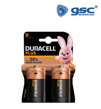009000104 - 05000394141995Bateria alcalina DURACELL Plus LR20 (D), Blister 2