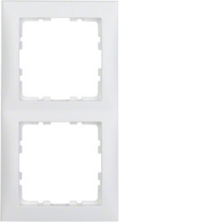 10129909 - S.1 - quadro x2, branco mate HAGER EAN:4011334230571