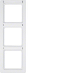 10136019 - Q.1 - marco x3 p.-ETIQ. vertical., blanco HAGER Ean:4011334312437