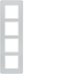 10146184 - Q.7 - marco x4, aluminio HAGER Ean:4011334481164
