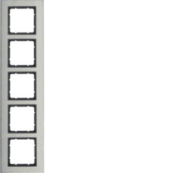 10153606 - B.7 - marco x5 vertical, Inoxidable/antrac Té de hierbas HAGER Ean:4011334385028
