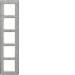 10156083 - Q.7 - marco x5 vertical, Inoxidable HAGER Ean:4011334460800