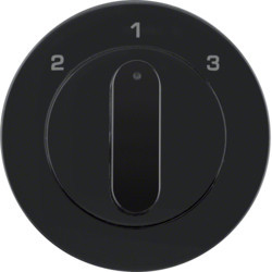1084204500 - R.1/R.3 - botão rotativo 2-1-3, preto HAGER EAN:4011334507833
