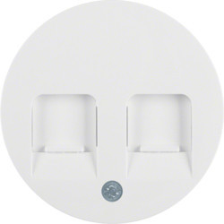 11812089 - R.1 / R.3 - Double RJ Mirror, White Hager Ean: 4011334367130