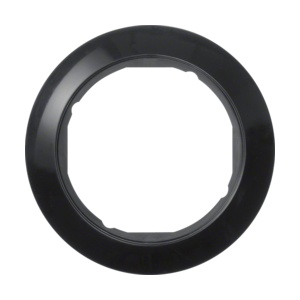 138201 - 1930 - marco x1, Ø58mm, negro HAGER Ean:4011334428602
