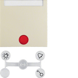16288982 - S.1/B.x - tecla p-etiq. c/visor, creme HAGER EAN:4011334277286