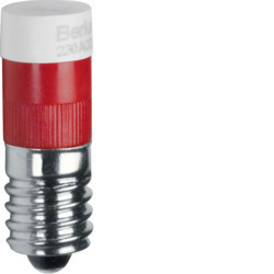 167801 - Lâmpada LED E10, encarnado, 230V HAGER EAN:4011334293767