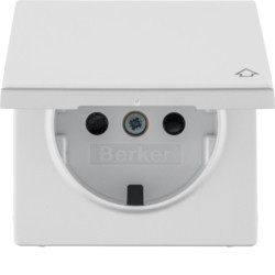 17206089 - Q.x - sphl. Schuko c/ cubrir, blanco HAGER Ean:4011334437369