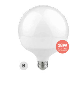 200626009 - 8433373056671lamp Globe LED G120 18W E27 6000K