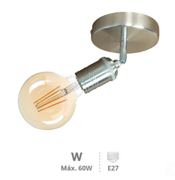 202000008 – 8433373067158Sarkka Einzel-Deckenspot E27-Serie, Nickel