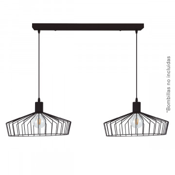 204400026 - 8433373073548Bamil Serie par E27 Ø380mm Lámpara de techo suspendido negro
