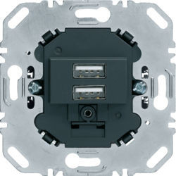 260205 - Salida USB carga. 3,0A, antracita HAGER Ean:4011334467847