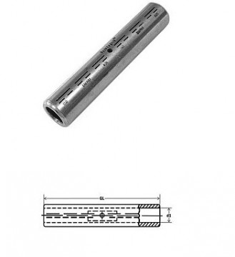 293544 - CRIMPING CONNECTOR AL DIN 46341 SM 35 mm² 1Un