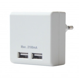 2x charger USB 2100MA ports
