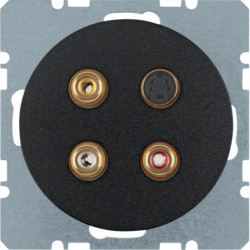 3315322045 - R.1/R.3 - 3XRCA Plot+S -Video, Black Hager Ean: 4011334367161