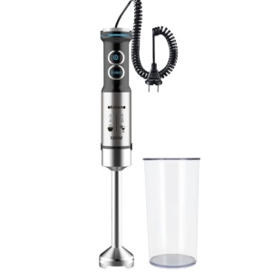 34429 - Liquidificador sem fio Kuken de 1000 W com braço extensível para enrolar cachos e copo medidor, engrenagem de metal
