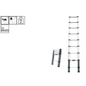 392800 - Escalera telescópico em aluminio 2,6 m 1uni