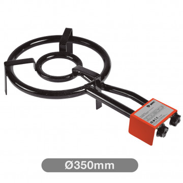 401025011 - 8433373073746Queimador duplo a gás Ø350mm para panelas de paella de Ø200mm a Ø500mm