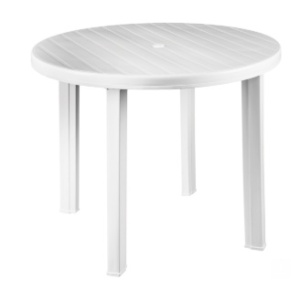 403020002 - table de jardin ronde en polypropylène 900x720x900 mm