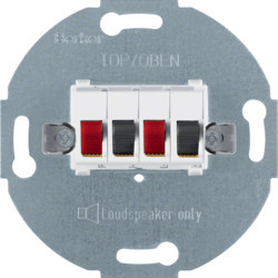 457309 - Tomada altifalante, dupla, branco HAGER EAN:4011334051190