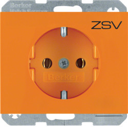 47157014 - K.1/K.5 - salida Schuko, naranja HAGER Ean:4011334263586