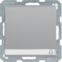 47526084 - q.x - schuko mit Deckel und P -etiq, Aluminium Hager EAN: 4011334446743