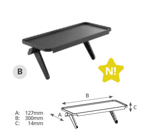 500090005 - 8433373043237Prateleira Double for TV accessories