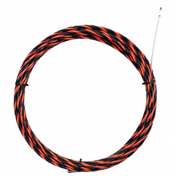 501030001 - 8433373073073395 PVC braided cable and 6mm 30m Red and Black Steel