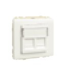 50442 SBM Borde C/MÓDULO DUPLO P/CONETORES RJ45 BR MATE 5603011629427